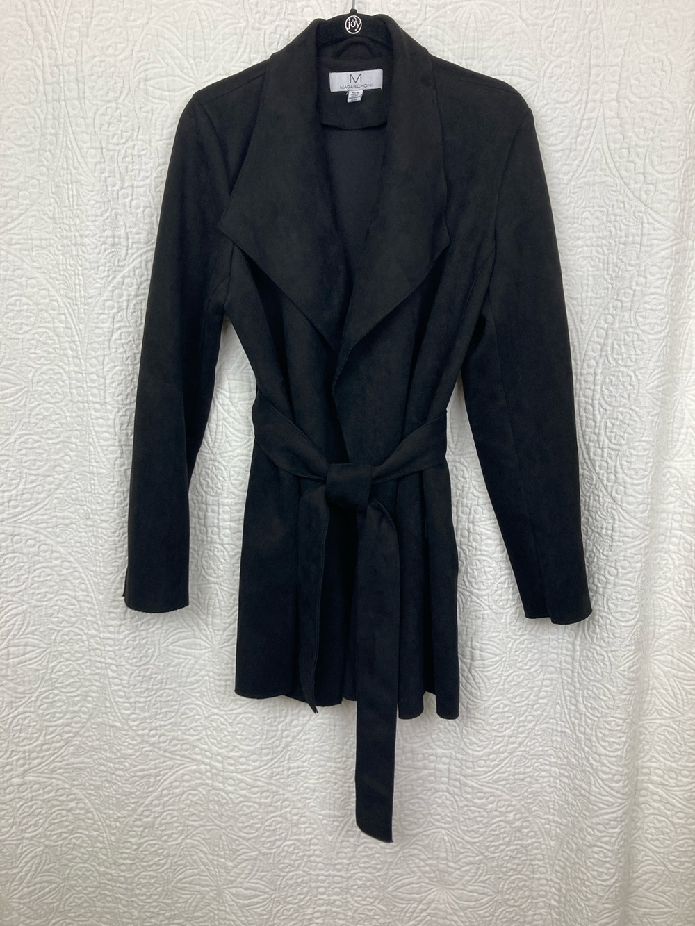 Magaschoni Women’s Faux Leather Wrap Jacket sz Medium